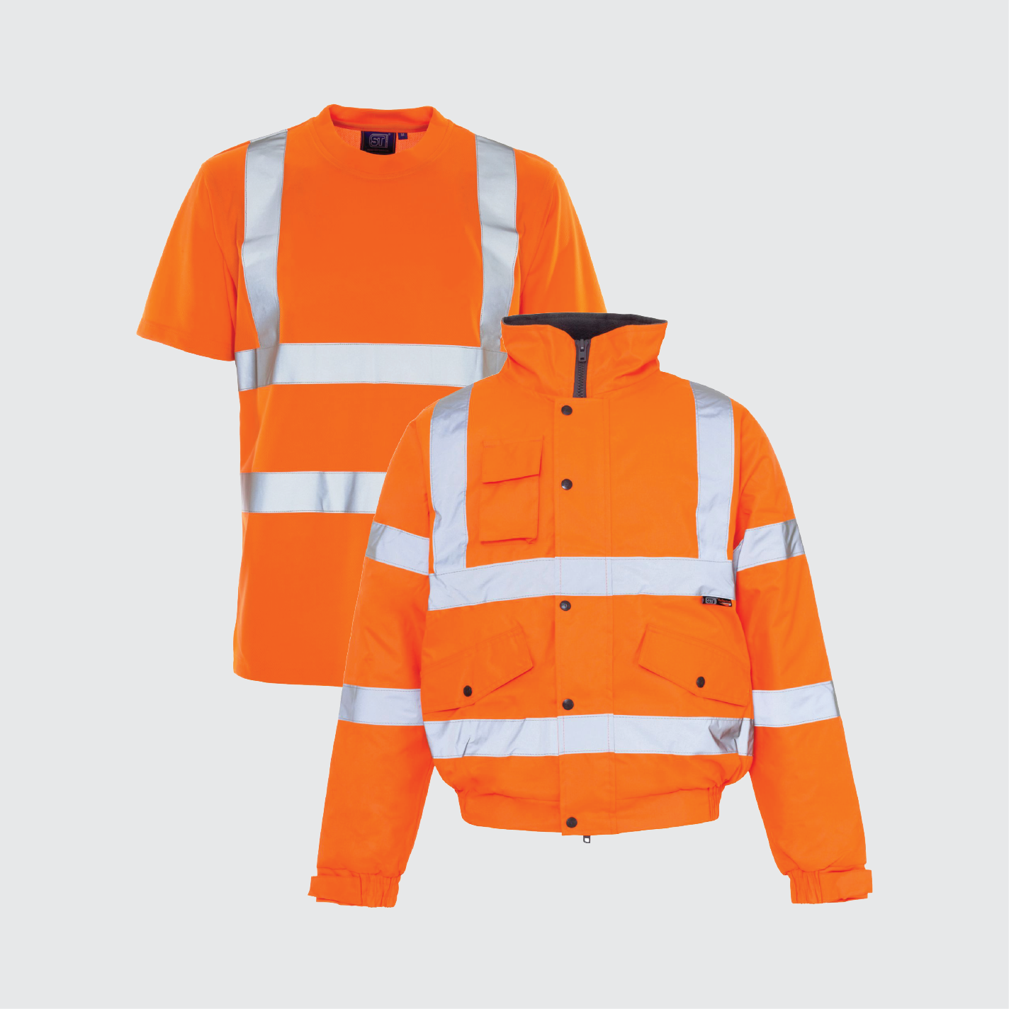 8+4 Hi Vis T-shirt and Bomber Jackets - FREE LOGO & DELIVERY