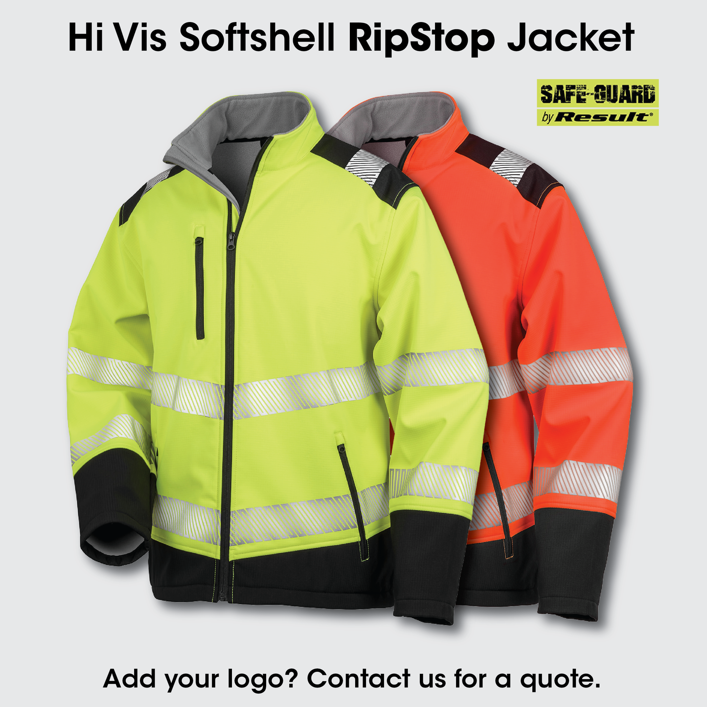 RESULT HI VIS 2Tone RIPSTOP Softshell Jacket
