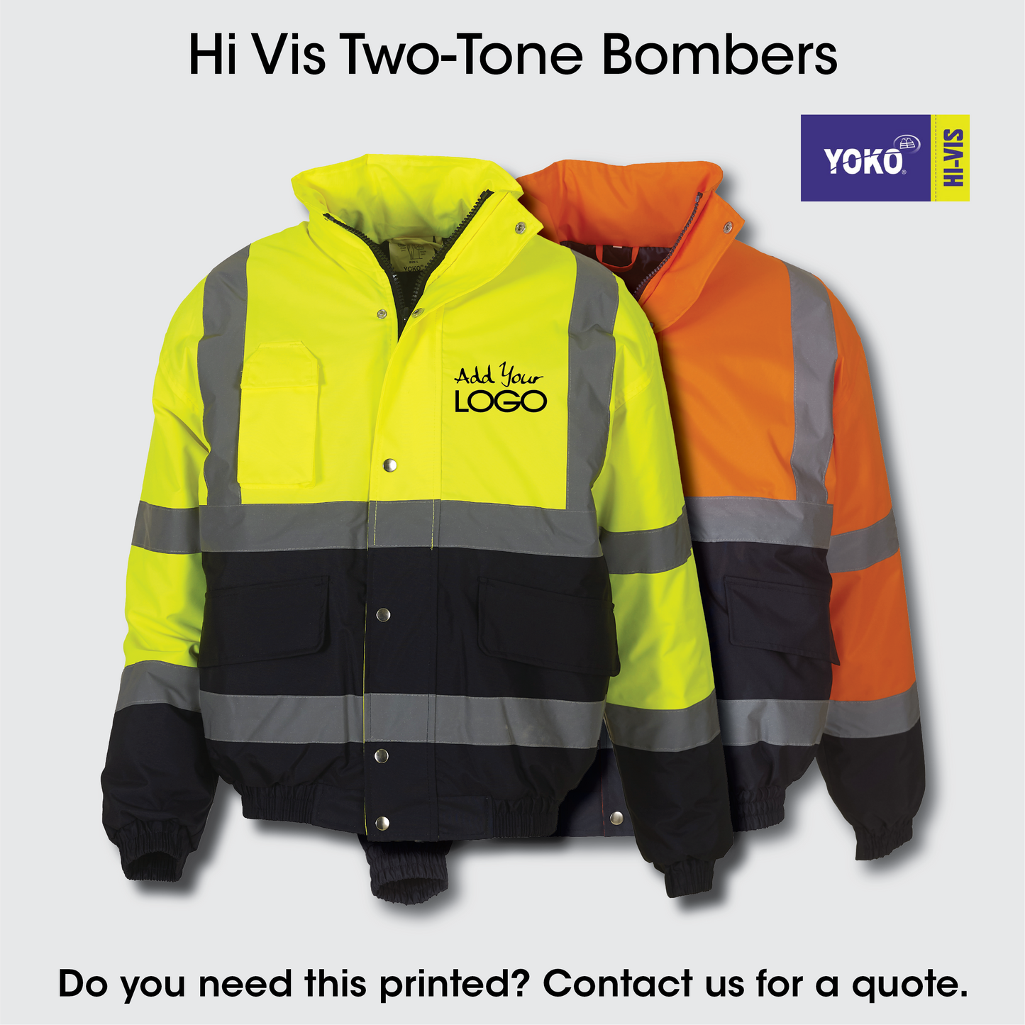 YOKO HI VIS 2Tone Bomber Jacket