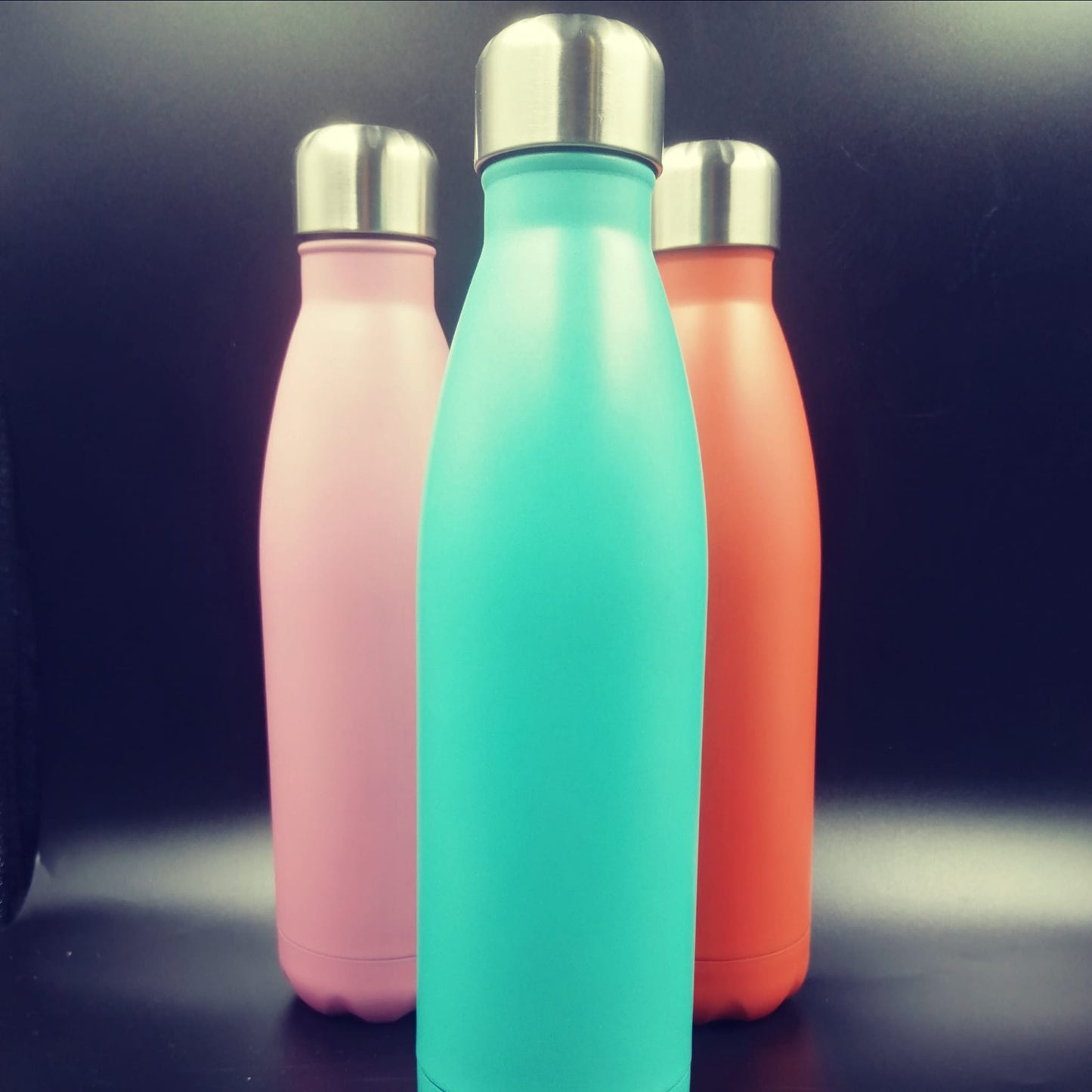 6 x17oz/500ml Printed stainless steel water bottle in matt finish